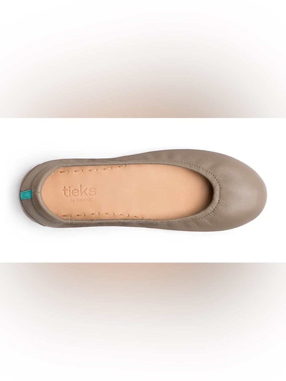 Tieks Taupe Leather Ballet Flat